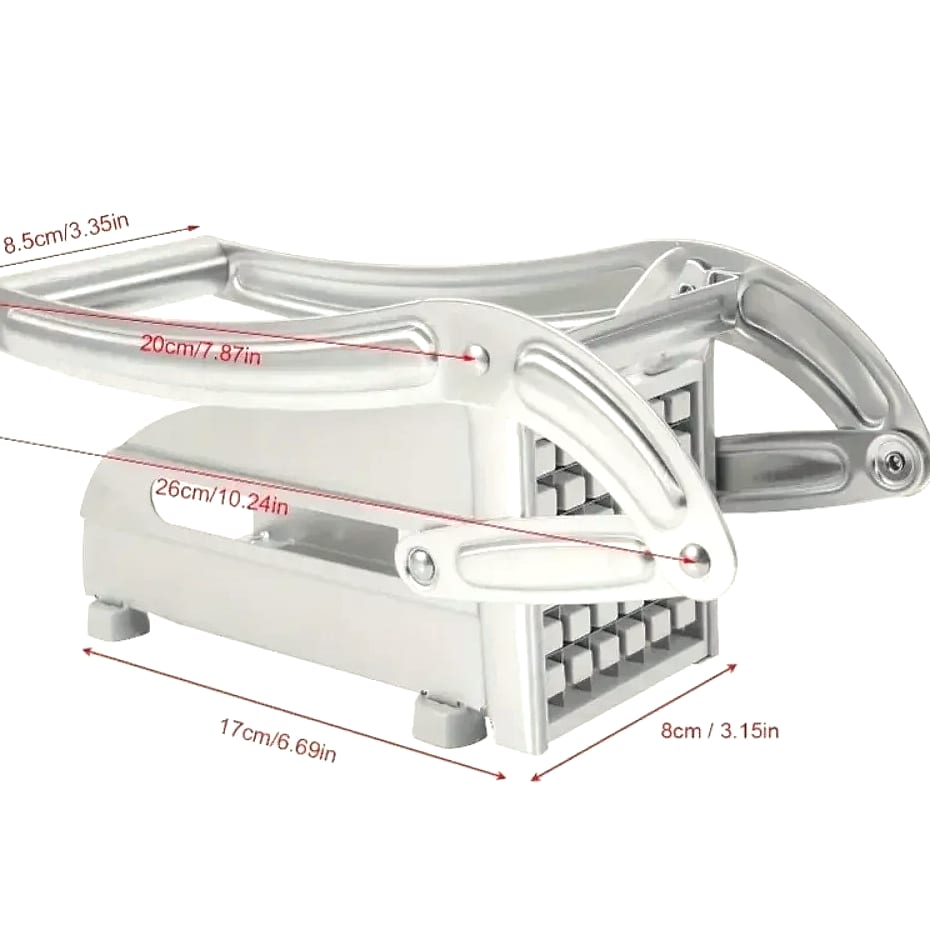 Stainless Steel Manual Vegetable Slicer with Square Blade — feature highlights