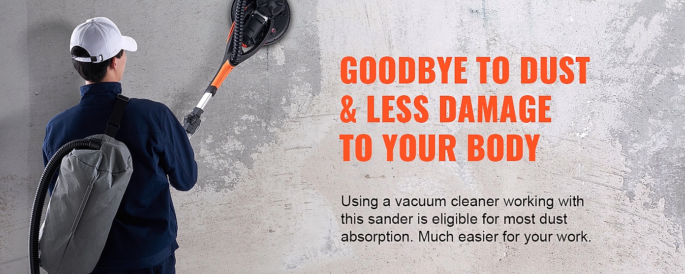 SucceBuy 900W Drywall Sander with Variable Speed Motor — feature highlights