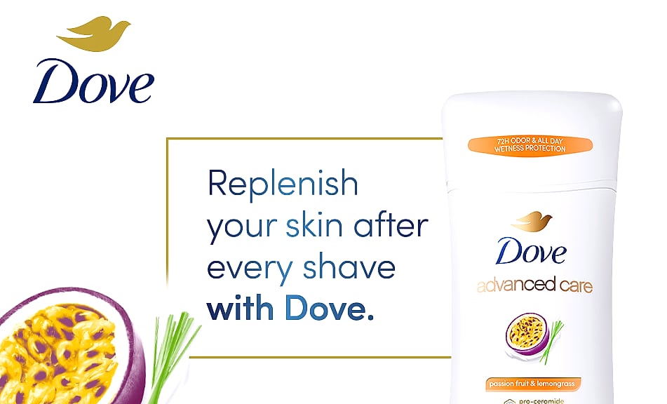 Dove Advanced Care Cool Essentials Antiperspirant — package contents