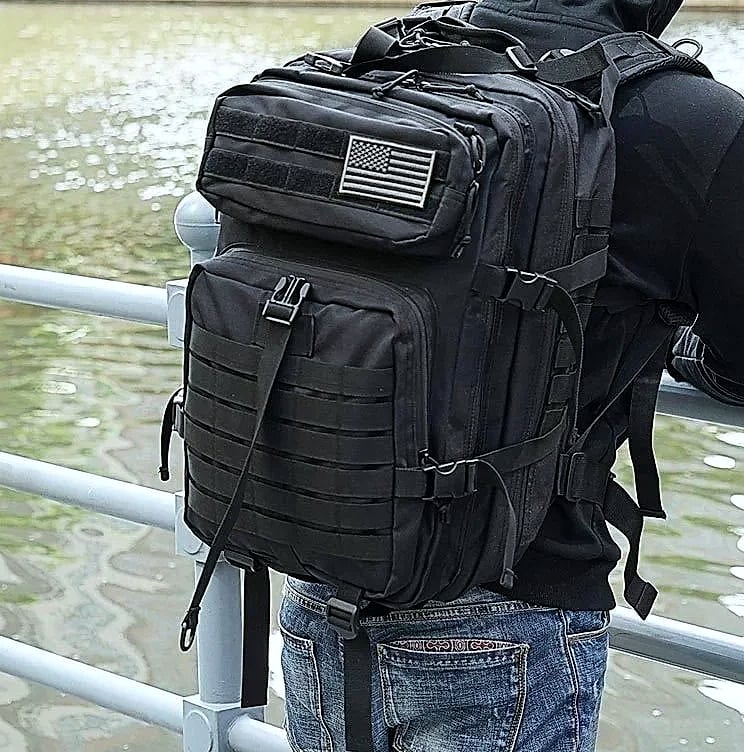 ReFire Gear 45L Tactical Backpack Molle EDC Trekking — assembled view