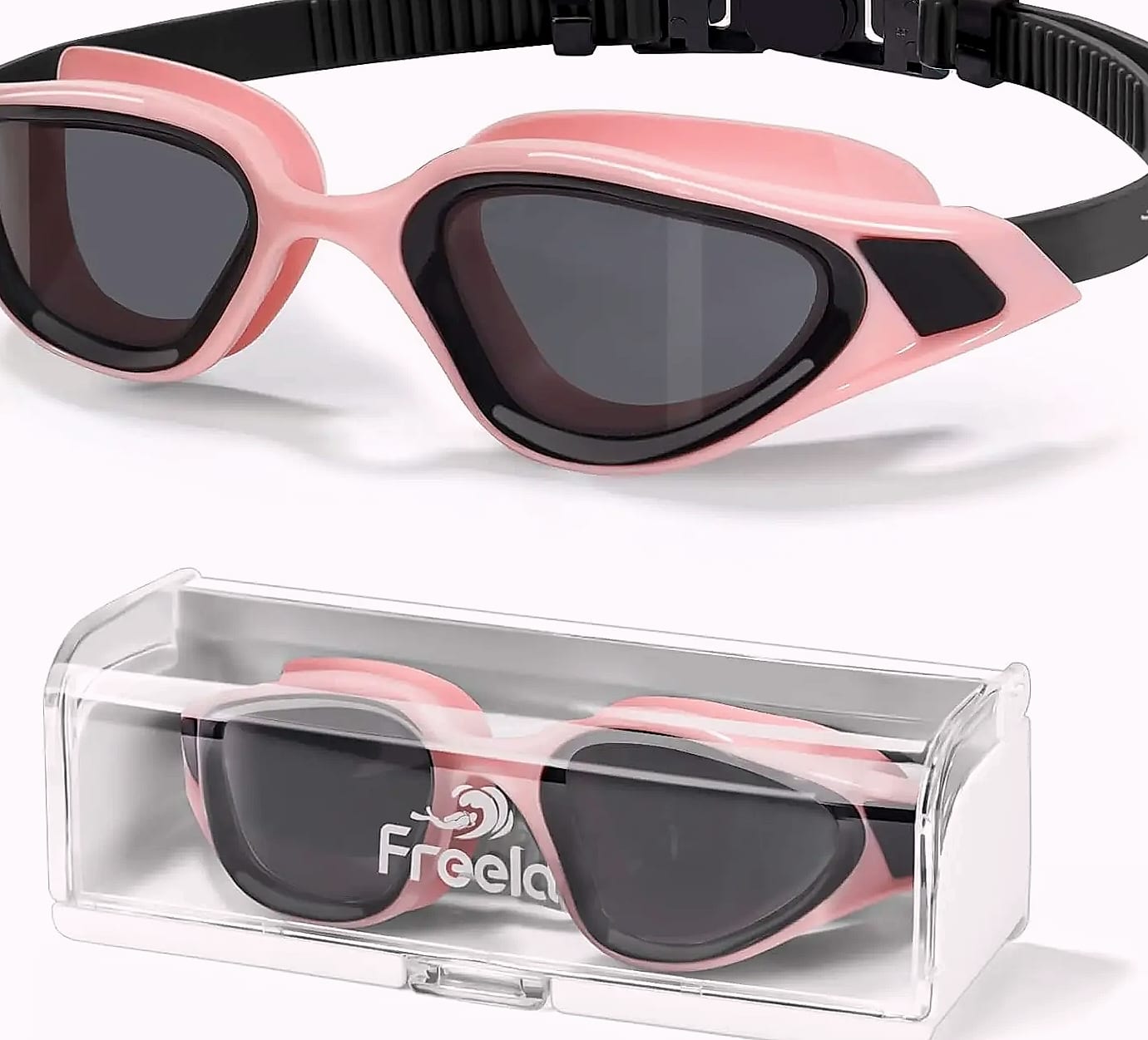 Polarized Swimming Goggles with UV400 Protection and — package contents