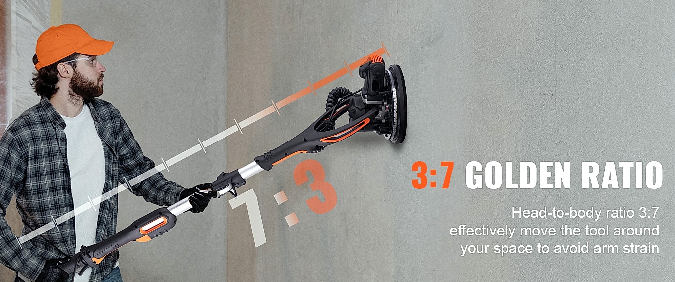 SucceBuy 900W Drywall Sander with Variable Speed Motor — scale reference