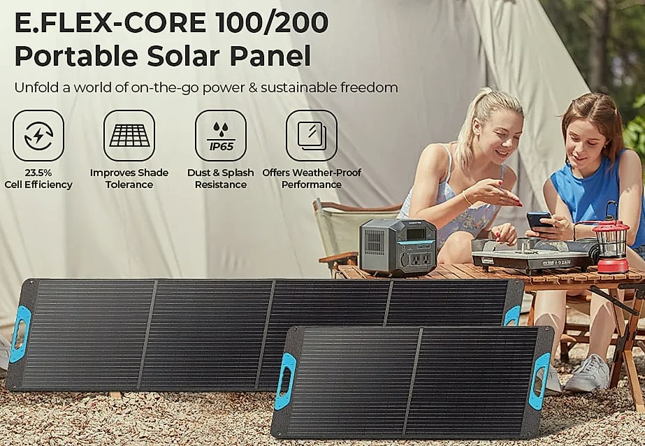 Renogy 200W Portable Solar Panel Foldable Power Charger — package contents