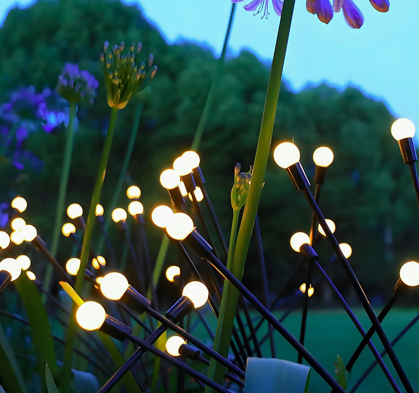 8-Head Solar Firefly Stake Lights, Outdoor Garden Decoration — interior detail