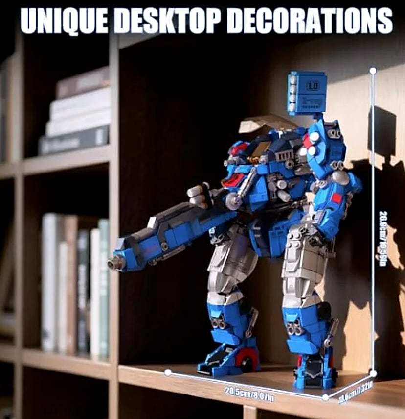 Mould King Mech Building Blocks Robot Model with Weapons — feature highlights