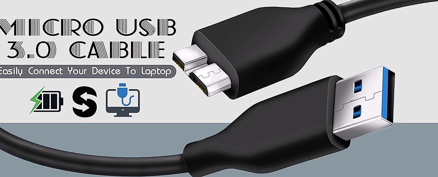 SaiTech IT 45cm USB 3.0 Micro B Cable for External Hard — package contents