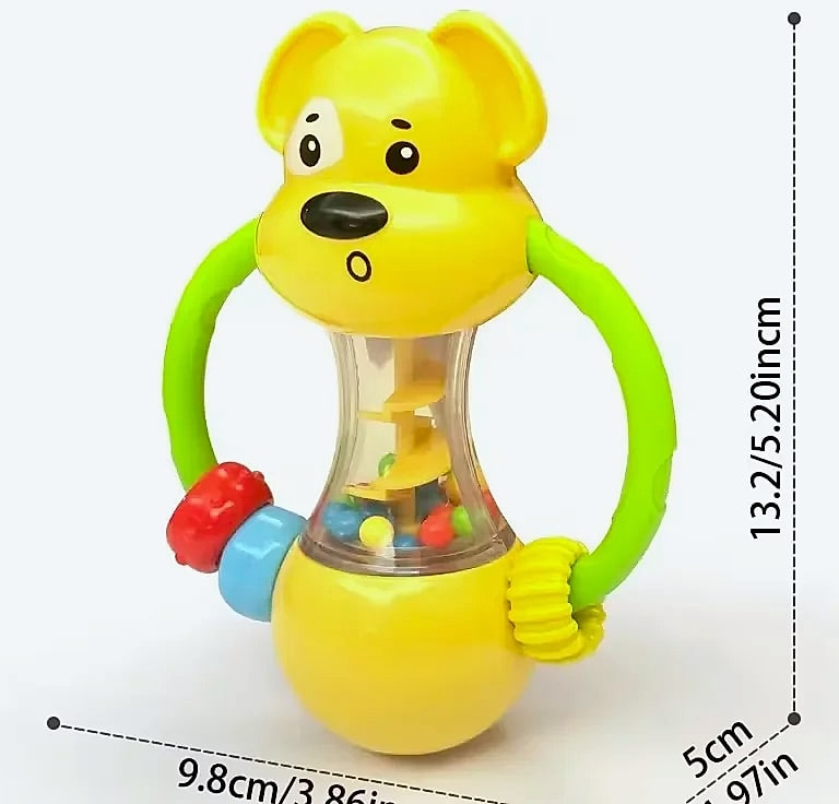 Dutora Soft Baby Grasping Ball Rattles Sensory Toy — close-up details