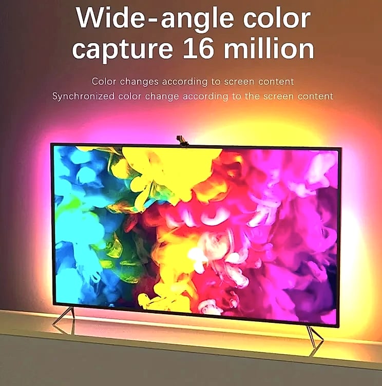 KcoiiFun RGBIC LED TV Backlight Strip with App Control — package contents