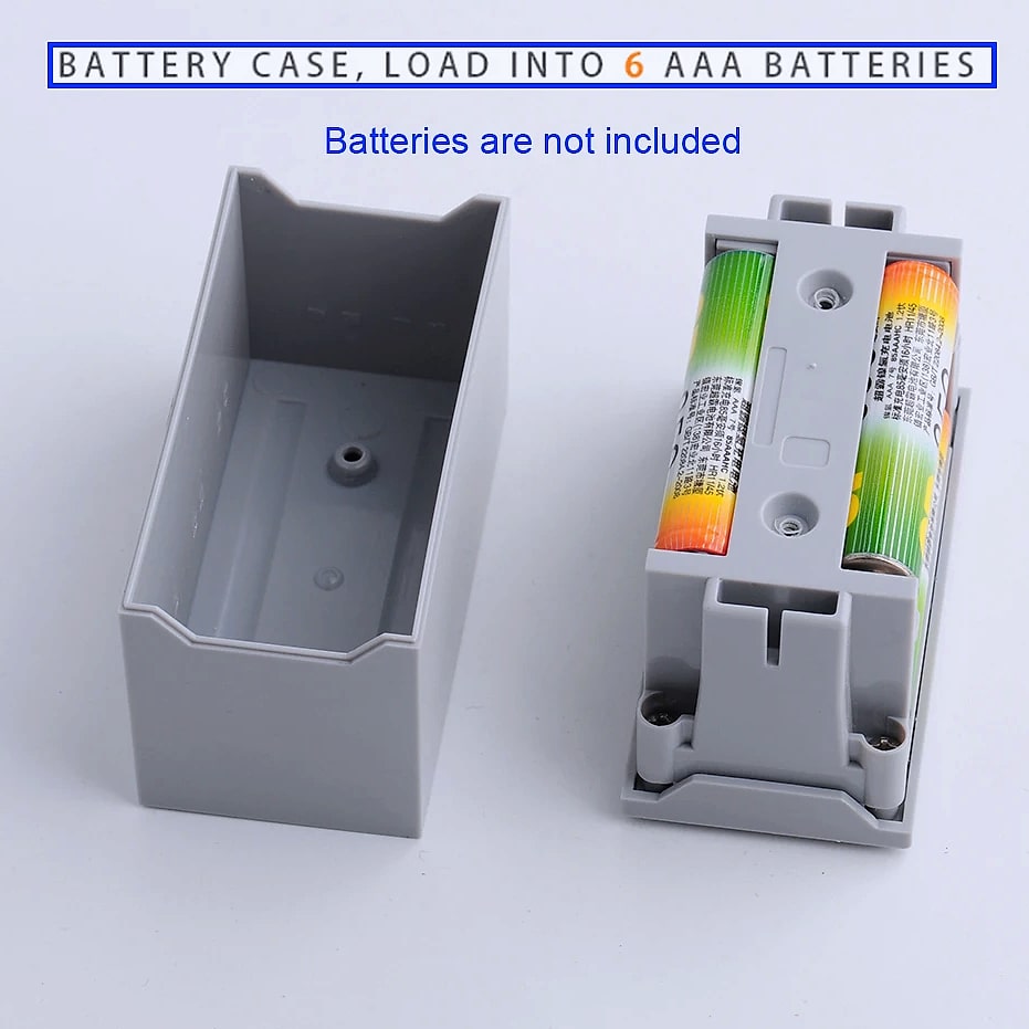 Train Track Motor Set Power Functions Parts Battery Case — assembled view