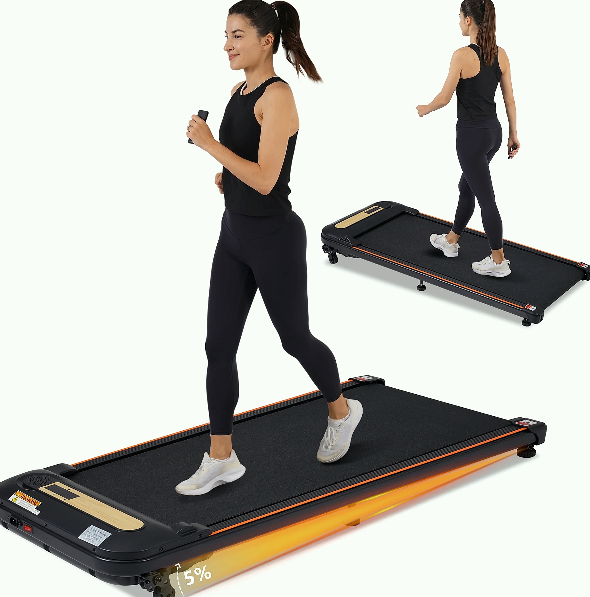 WalkingPad Treadmill with Incline, 2.5HP Motor, 300lb — feature highlights