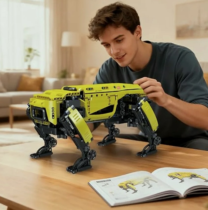 Mould King Robot Dog Building Set with Remote Control — feature highlights