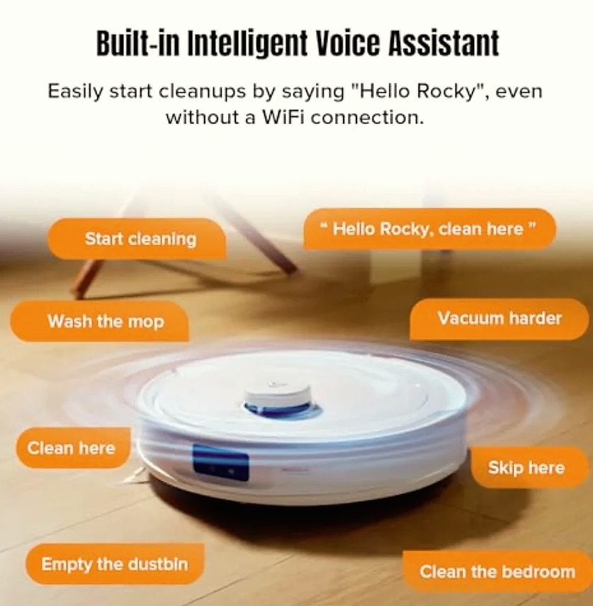 Qrevo MaxV Robot Vacuum and Mop with FlexiArm Design — parts overview