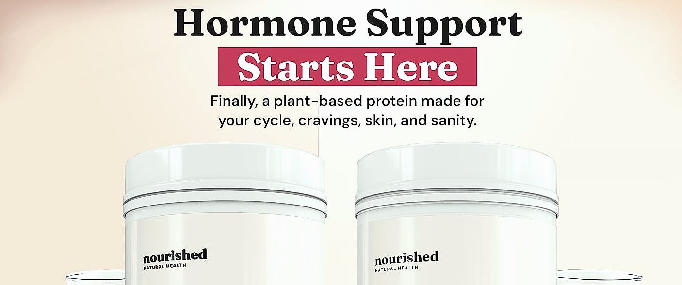 Nourished Natural Health FloFit Pea Protein Powder for Women — package contents