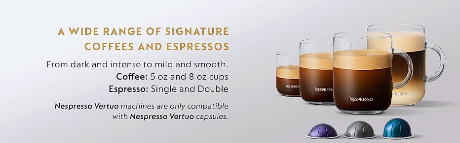 Nespresso Vertuo Coffee and Espresso Maker with Aeroccino — parts overview