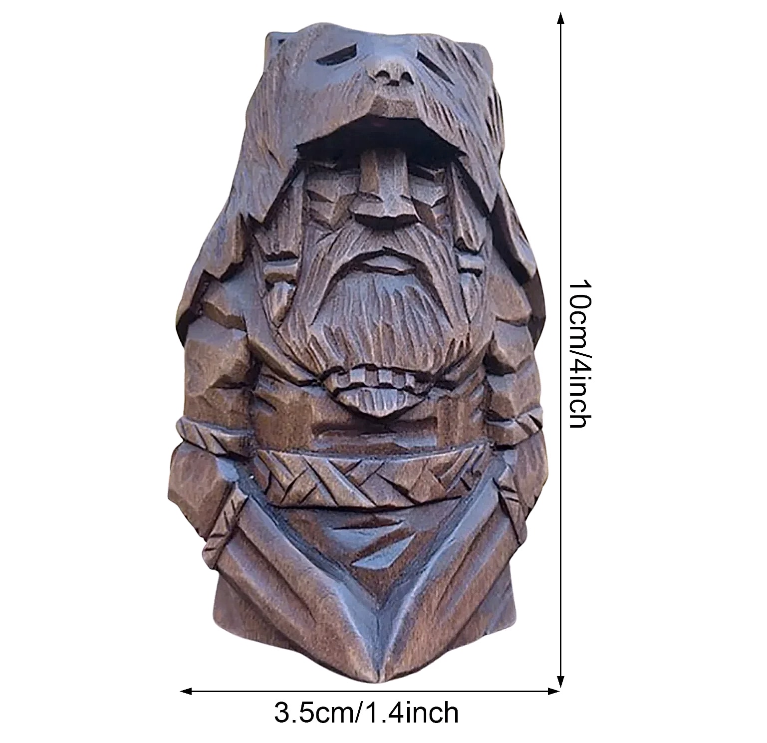 Norse Odin Viking Resin Statue with Spear Garden Ornament — parts overview