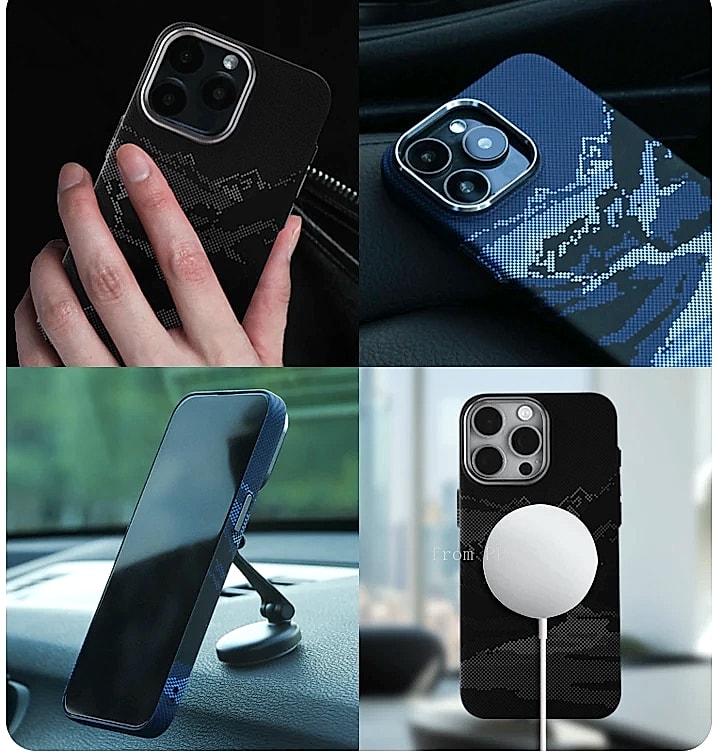 PPC Abstract Landscape MagSafe iPhone Case with Lens Shield — package contents