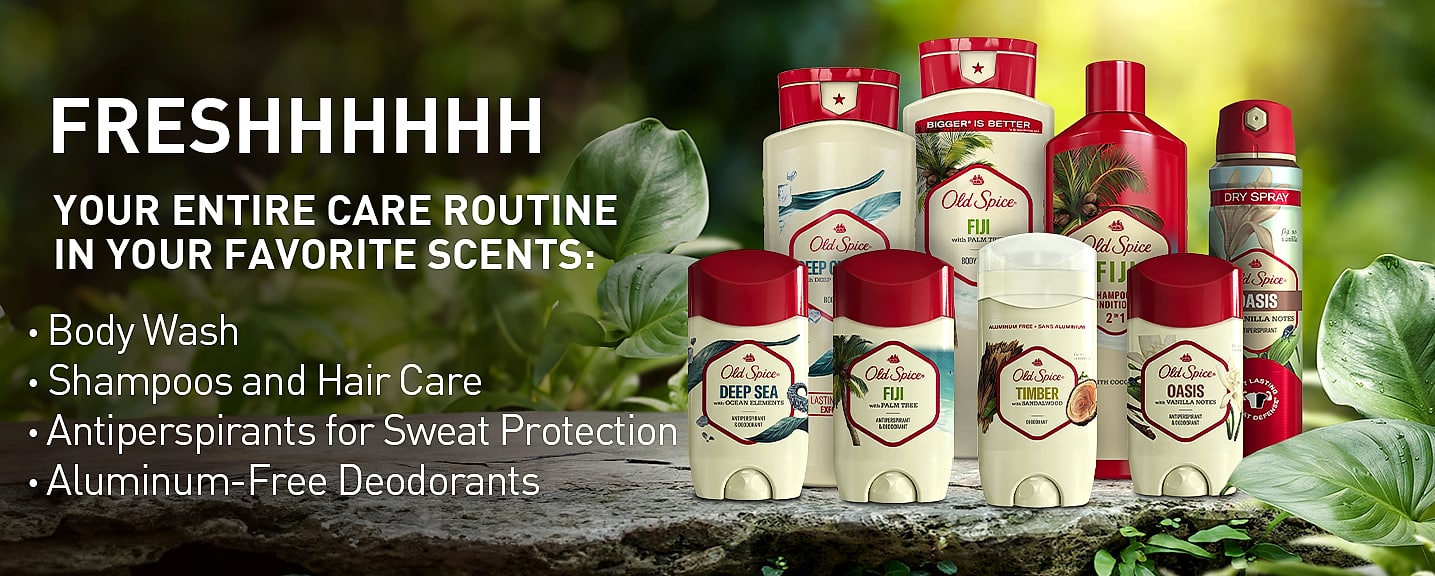Old Spice Dry Feel Antiperspirant Deodorant, Oasis Vanilla — package contents