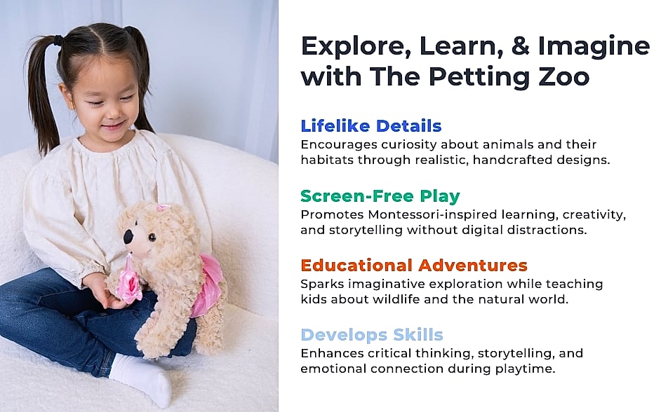 The Petting Zoo Ballerina Scruffy Dog Stuffed Animal, 10 — scale reference