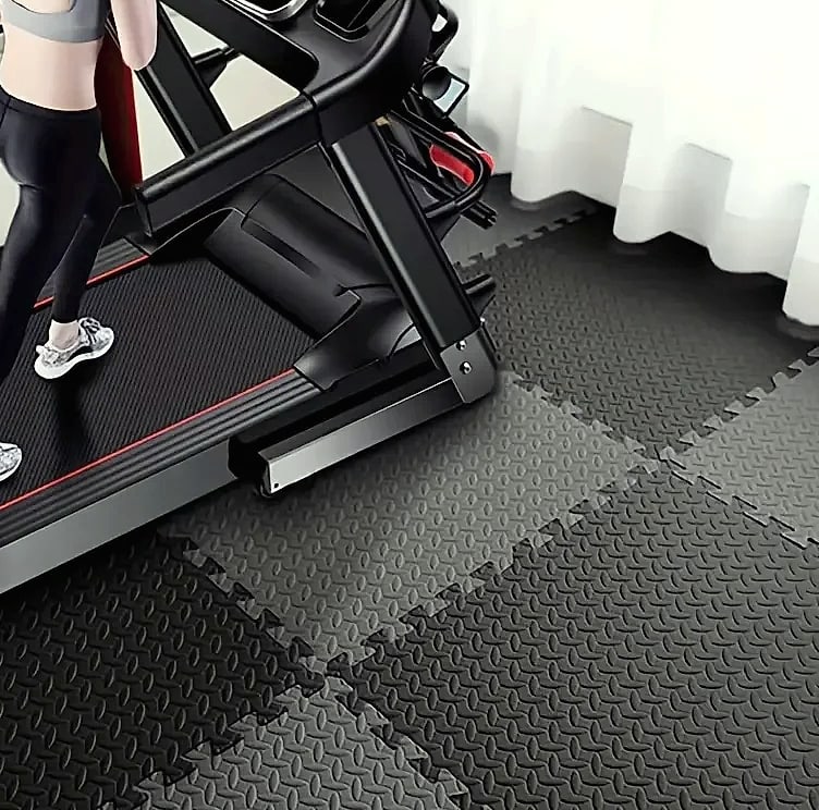 Foam Fitness Mat Tiles 8/16 Piece Non-Slip Floor Protection — side view
