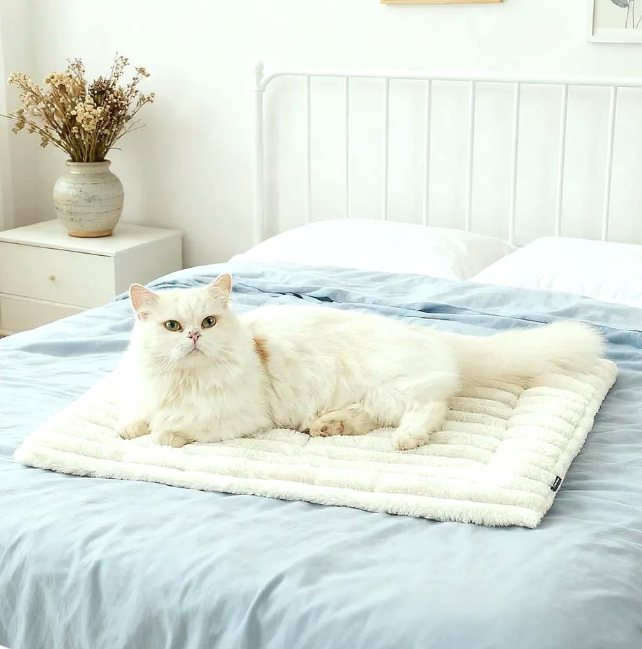 DOORSACCERY Self-Warming Pet Bed Mat for Cats and Dogs — package contents