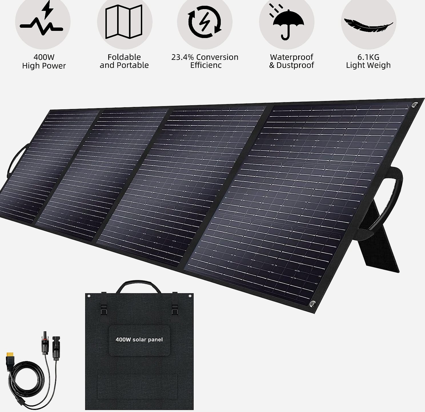 SOLARPLAY 400W Foldable Solar Panel, 23.4% Efficiency — build progress