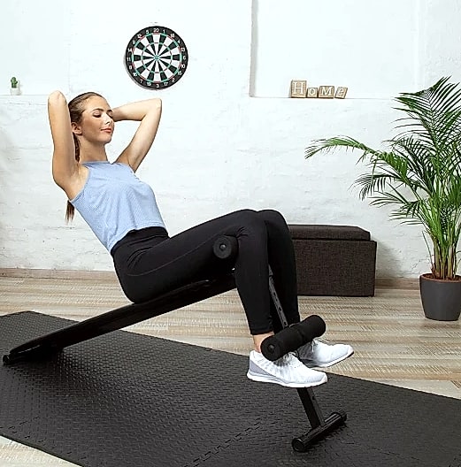 Foam Fitness Mat Tiles 8/16 Piece Non-Slip Floor Protection — parts overview