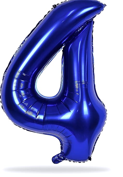 Lingqiang 40 Inch Number 1 Balloon Beige Foil Party — package contents