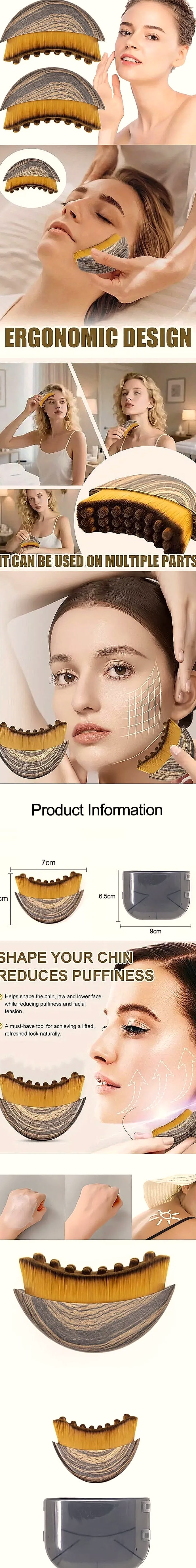 LBHL31 Lymphatic Contour Face Brush Drainage Massager — package contents