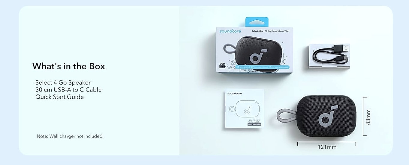 Soundcore Select 4 Go Bluetooth Portable Shower Speaker — build progress