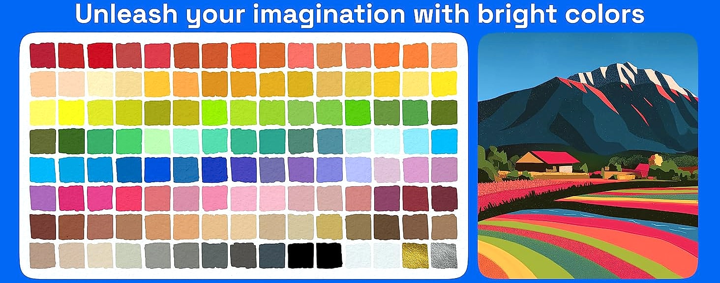 ARTISTRO 36 Acrylic Paint Markers with Dual Tips — assembled view