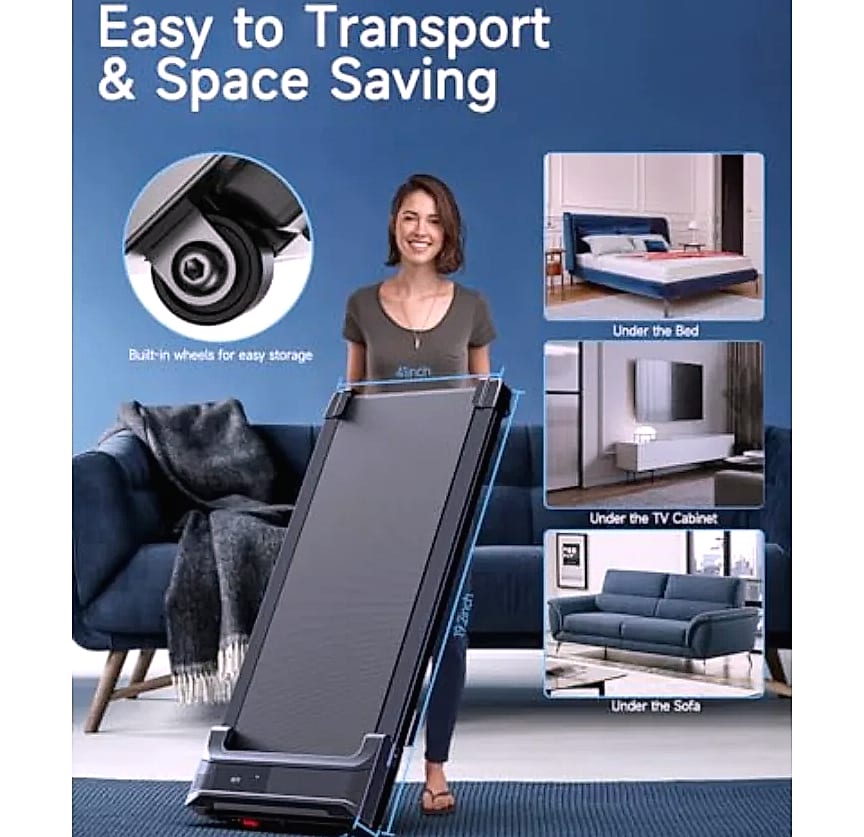 WalkingPad Portable Under Desk Treadmill for Home Office — parts overview