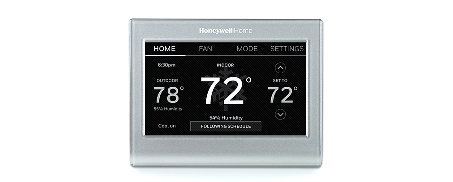 Honeywell Home RTH9585WF1004 Wi-Fi Smart Color Thermostat — parts overview