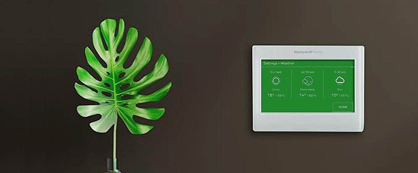 Honeywell Home RTH9585WF1004 Wi-Fi Smart Color Thermostat — close-up details