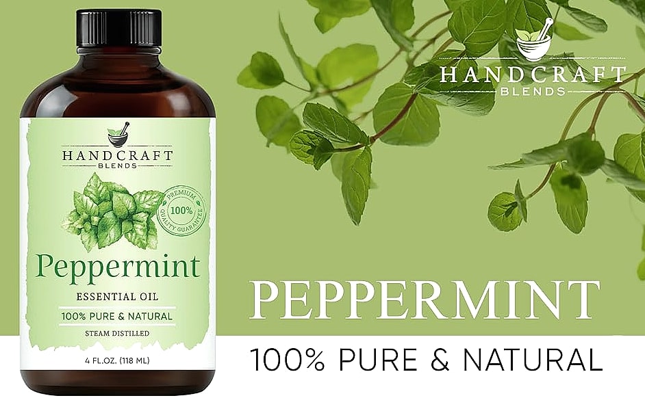 Handcraft Blends Peppermint Essential Oil 4 Fl Oz — package contents