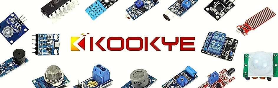 KOOKYE 16 in 1 Smart Home Sensor Kit for Arduino and — package contents