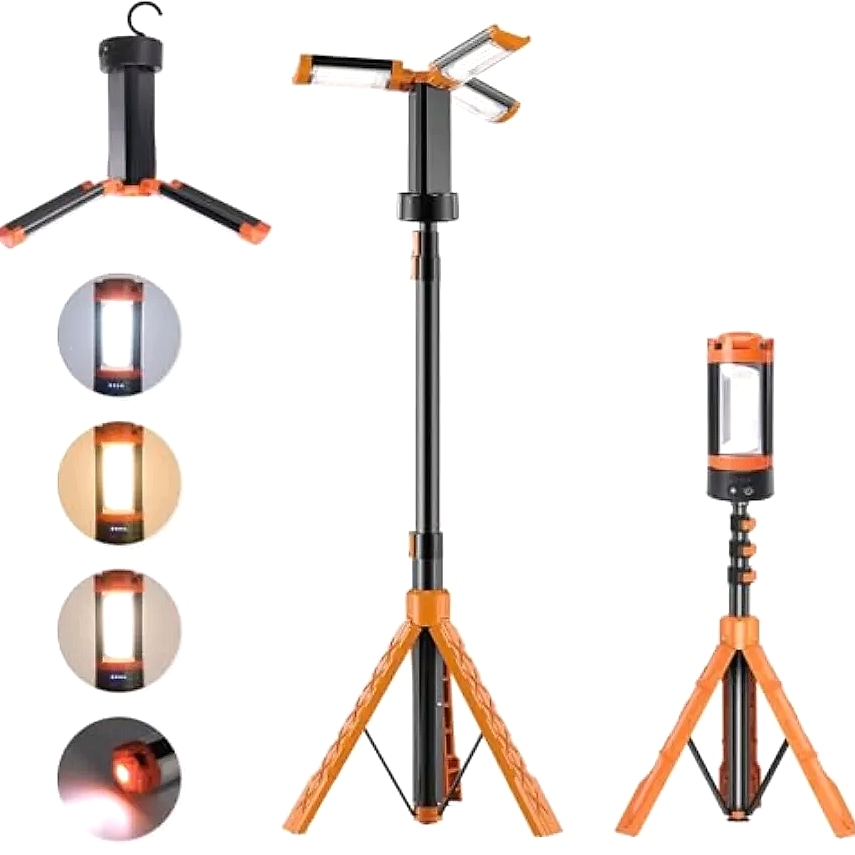 Aluminum 73 Rechargeable LED Camping Light with Telescopic — package contents