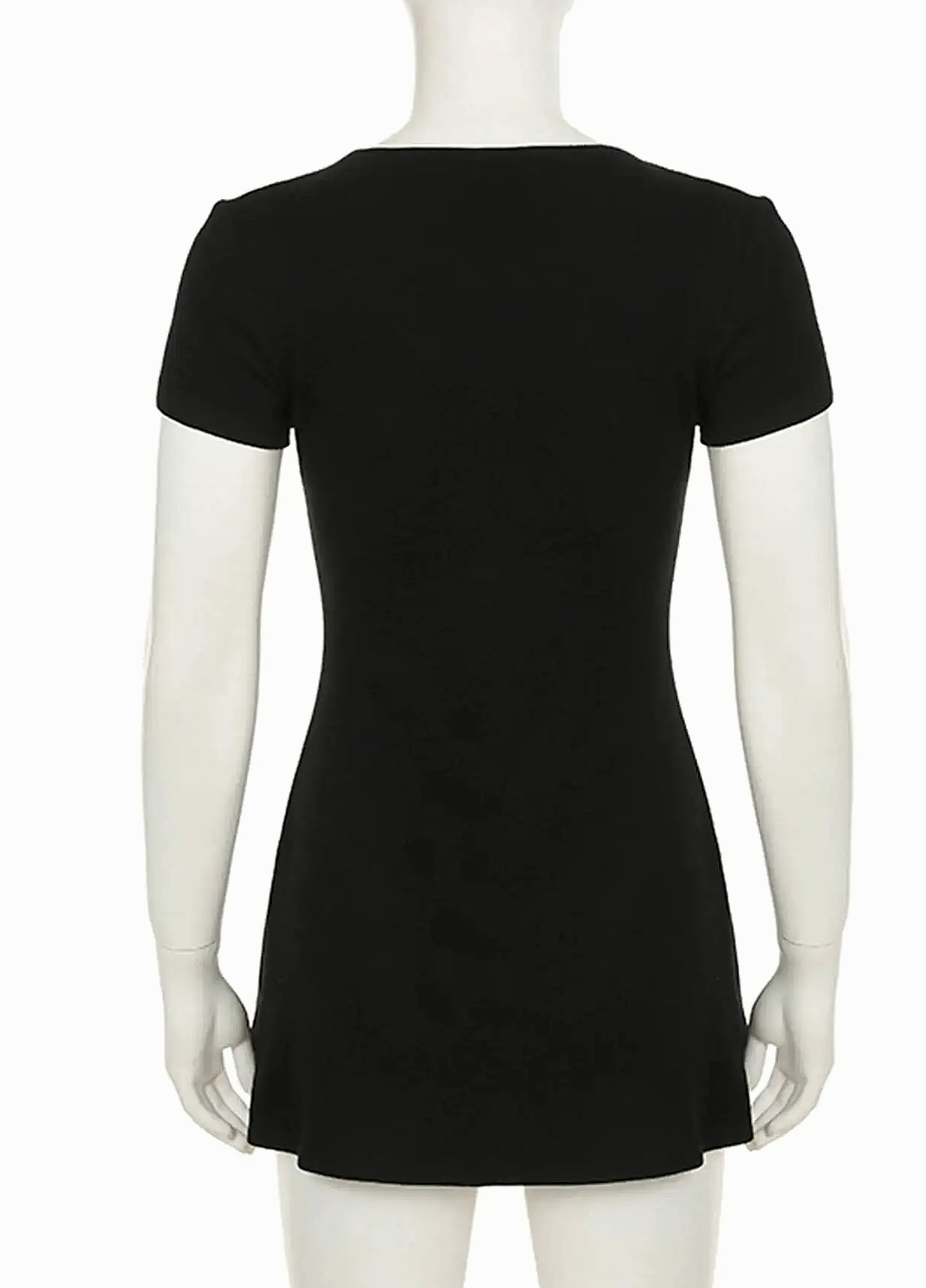 Yamycka MK-28735 Black Bodycon Mini Dress — scale reference