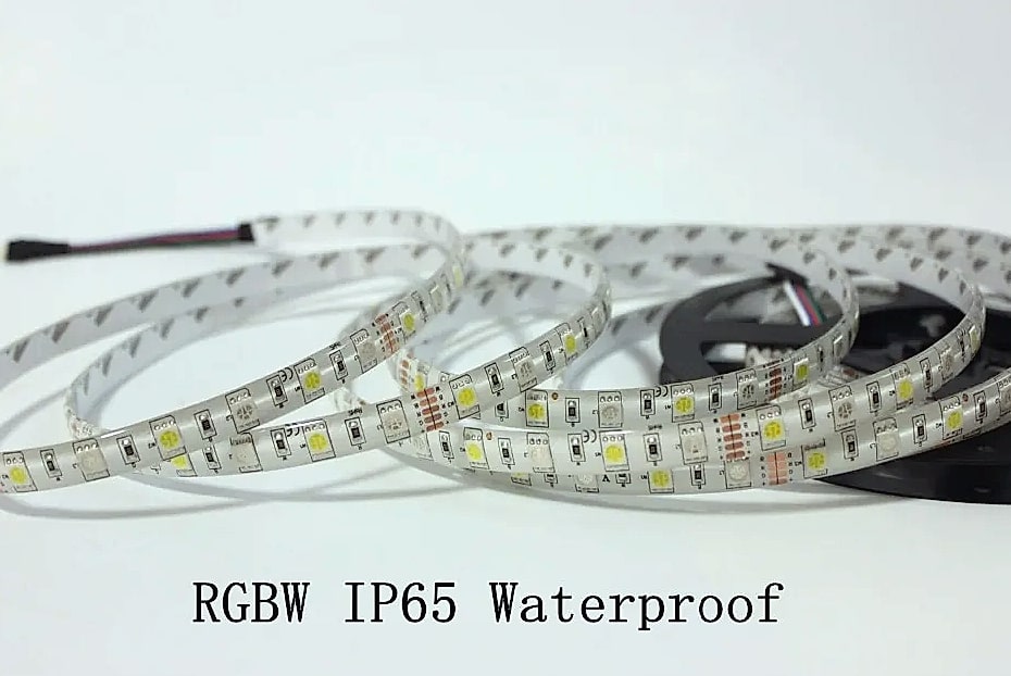 taslauk 5M 5050 SMD LED Strip RGB RGBW RGBWW 12V 24V — parts overview
