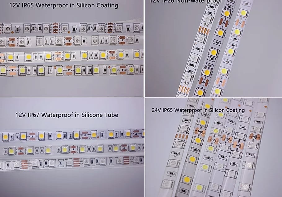 taslauk 5M 5050 SMD LED Strip RGB RGBW RGBWW 12V 24V — package contents