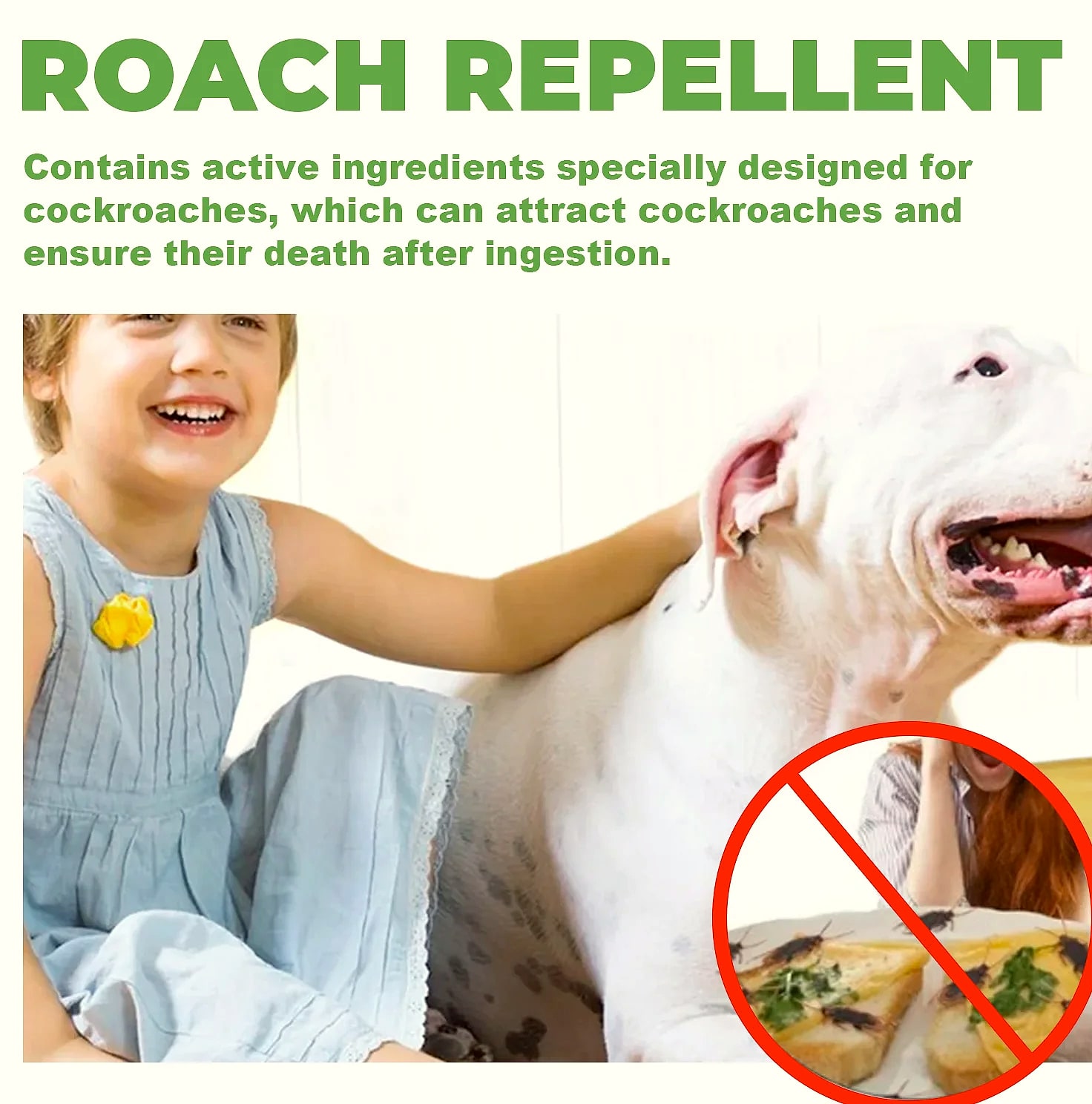 Cockroach Killer Bait Station Sticker, 12-Pack Natural — close-up details