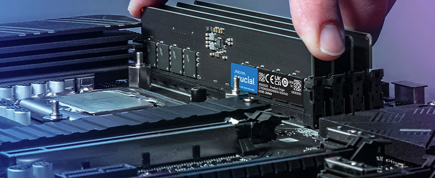Crucial 32GB DDR5 SODIMM Laptop Memory Kit 5600MHz — side view