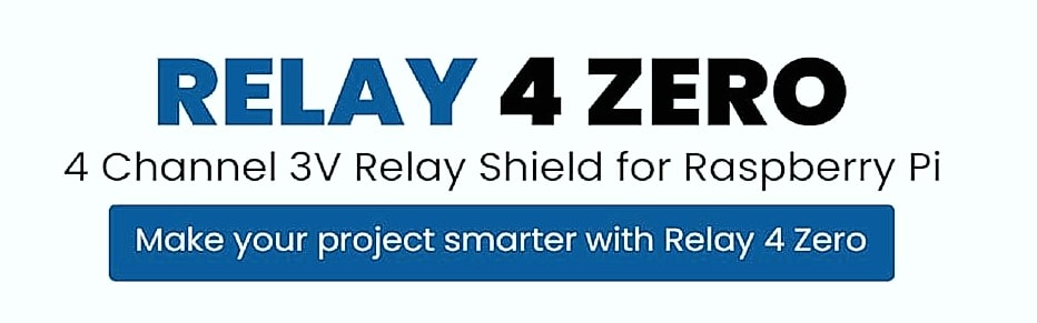 SB Components Relay 4 Zero 3V 4 Channel Relay Shield for — package contents