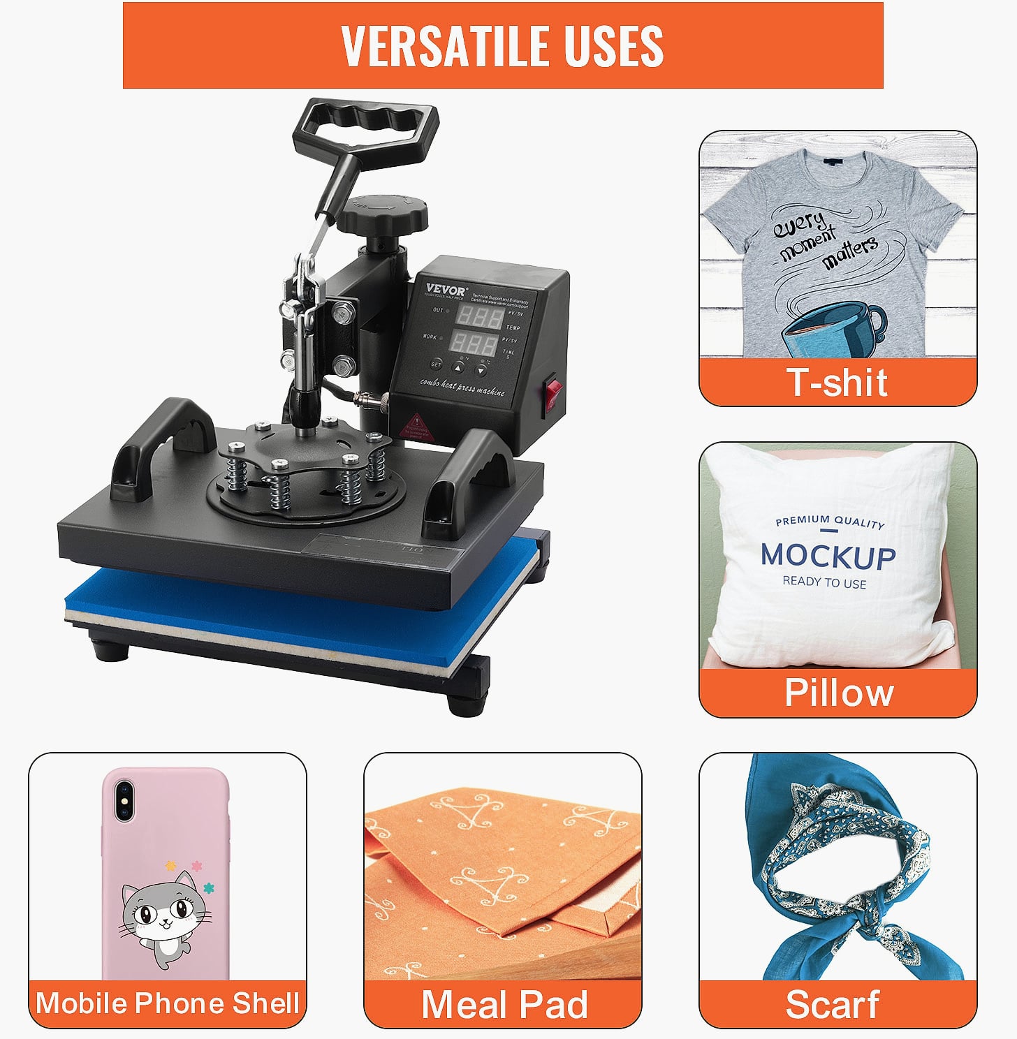 SucceBuy 12x10 Heat Press Machine 650W Swing Away Transfer — build progress