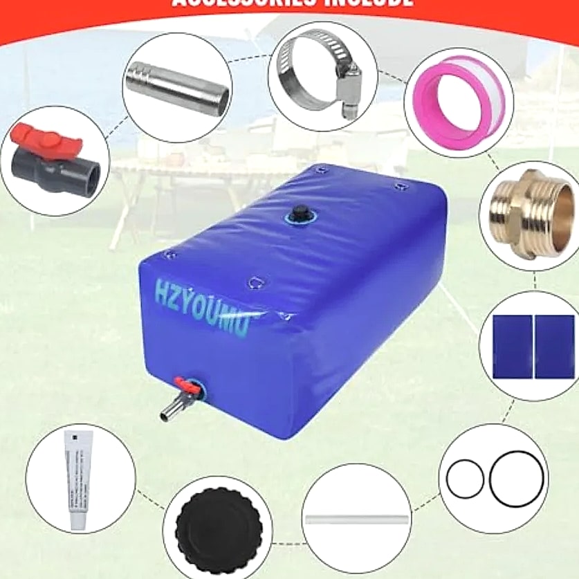 240L Foldable Water Tank Storage Container Waterproof — scale reference