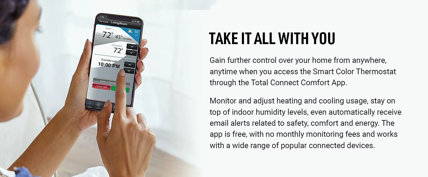 Honeywell Home RTH9585WF1004 Wi-Fi Smart Color Thermostat — feature highlights