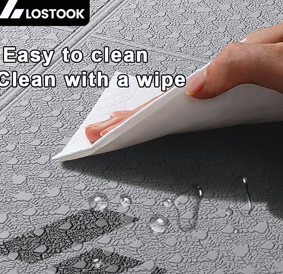 Lostook 4mm TPE Foldable Yoga Mat 183x61cm for Travel — close-up details