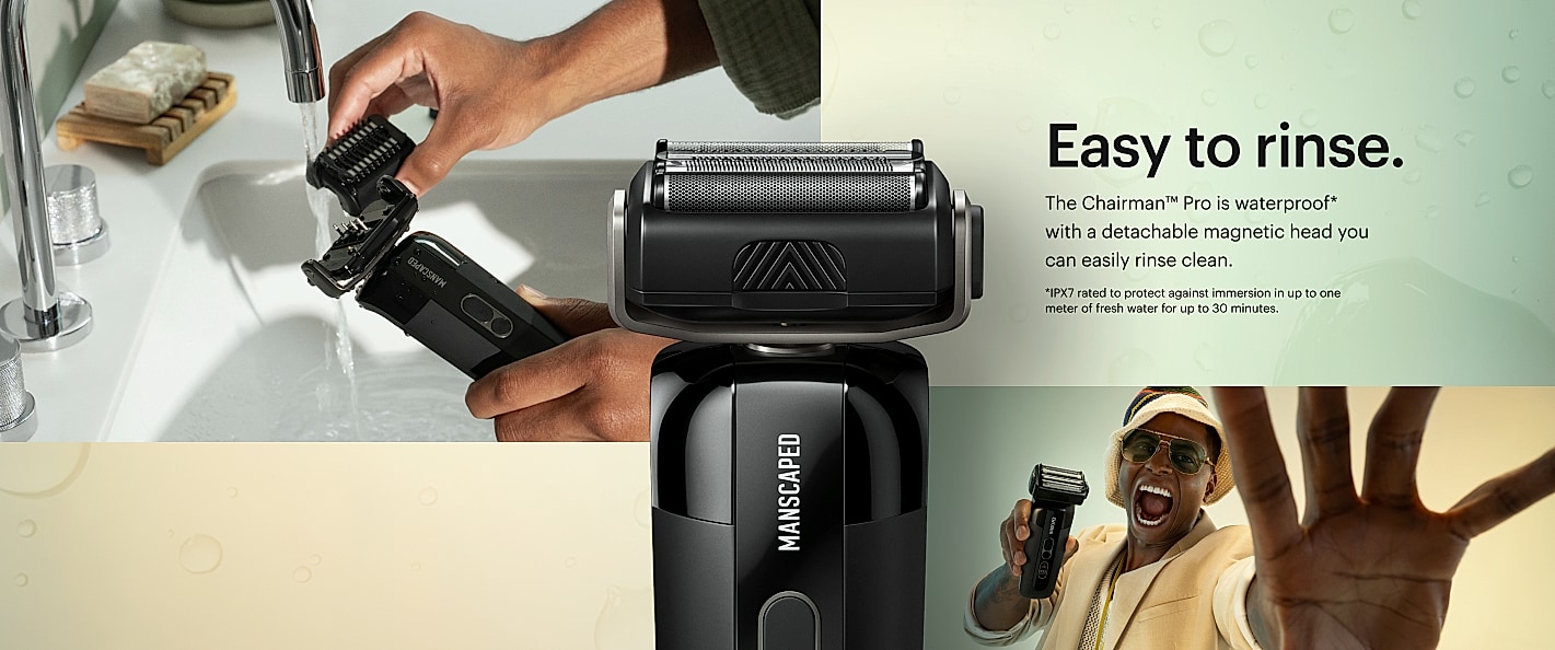 MANSCAPED The Chairman PRO Electric Face Shaver Kit — assembled view