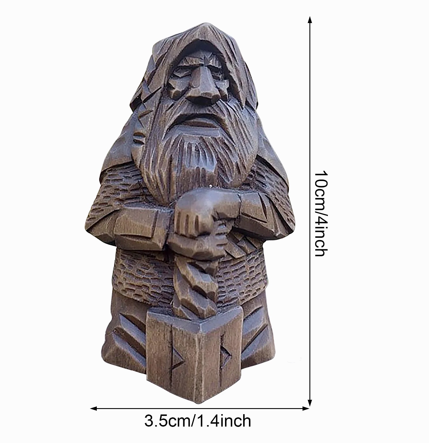 Norse Viking Warrior Resin Statue Garden Ornament — feature highlights
