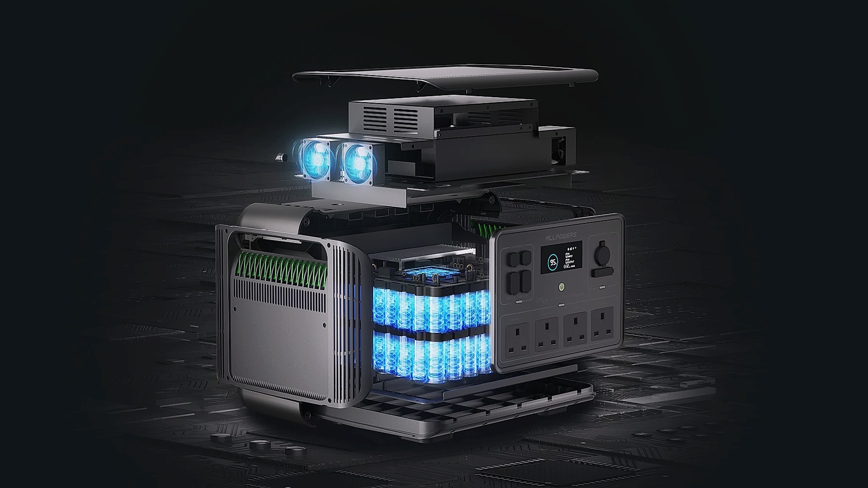 ALLPOWERS R2500 Portable Power Station 1920Wh LiFePO4 — build progress