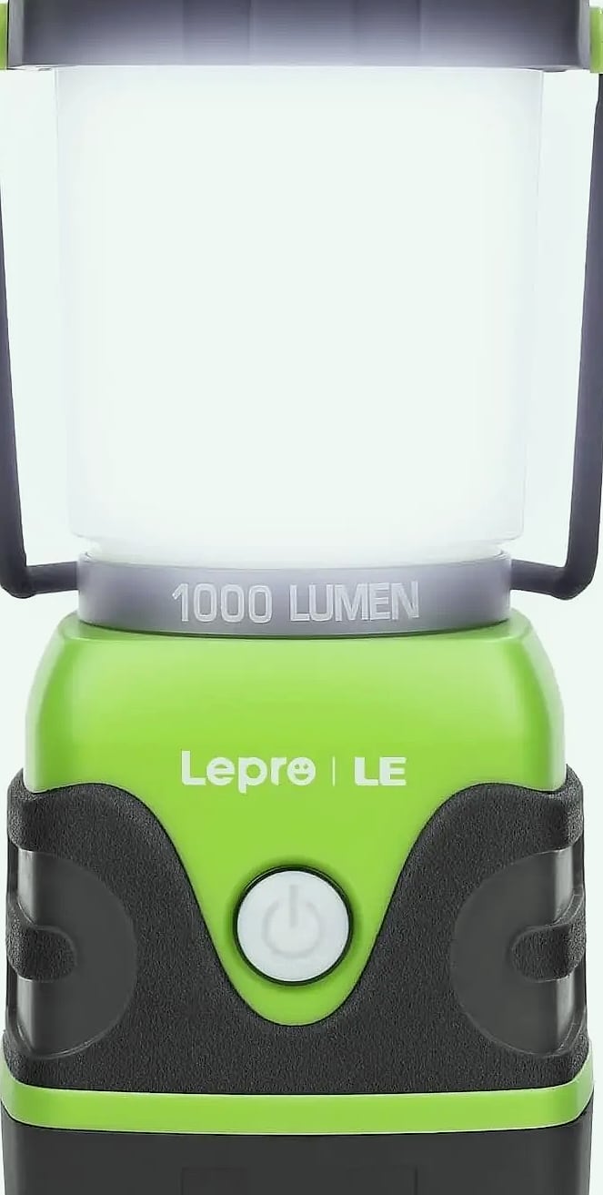 1000LM Waterproof Camping Lantern with 4 Light Modes — package contents